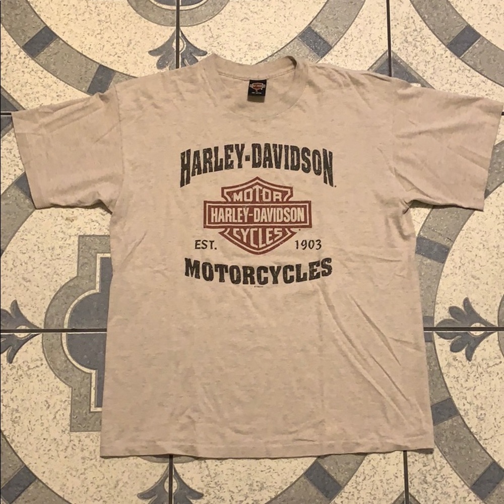 VTG Harley Davidson Salinas CA Single Stitched Tee